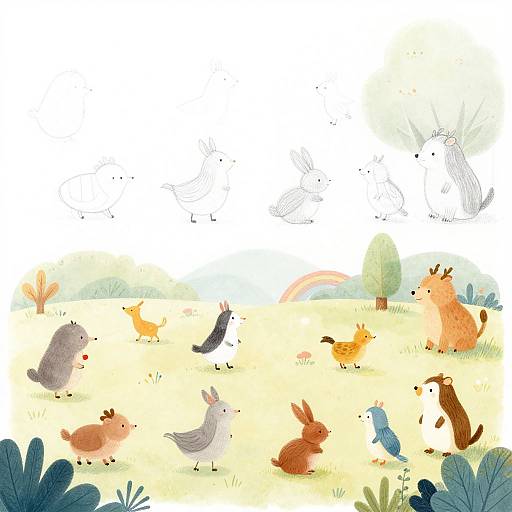 Whimsical Children's Book Illustration Evolution