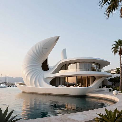 Futuristic Nautilus Villa Design
