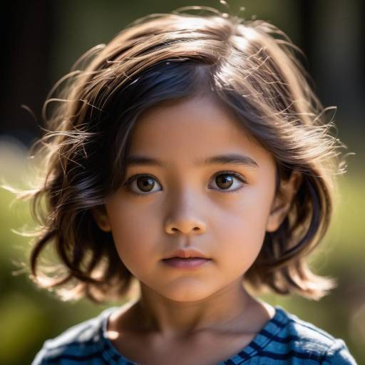Innocent Child Portrait in Sunlight Innocent Child Portrait in Sunlight