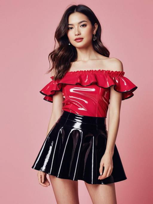 Chic Woman in Edgy Modern Fashion