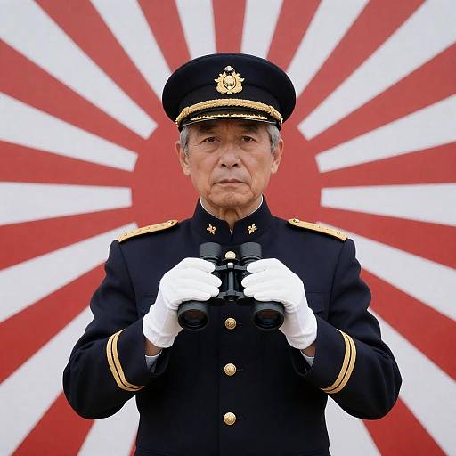 Portrait of an Elderly Japanese Officer