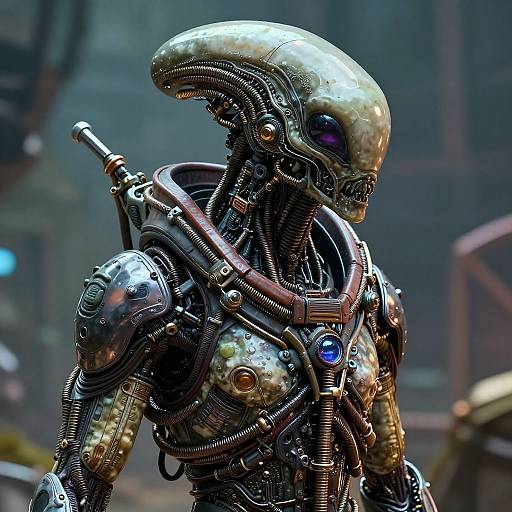 Hyperrealistic Alienpunk HDR Art