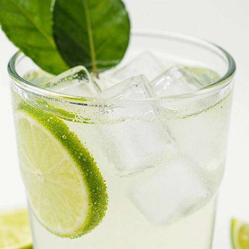 Refreshing Lime Drink with Ice