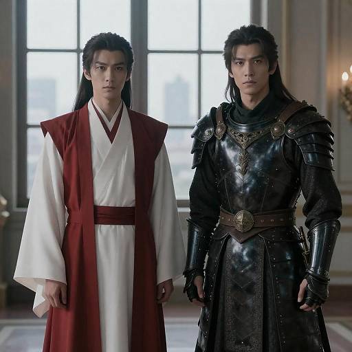 Two Men in a Grand Room