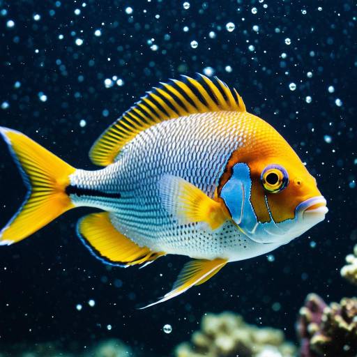 Vibrant Close-Up of Tropical Fish