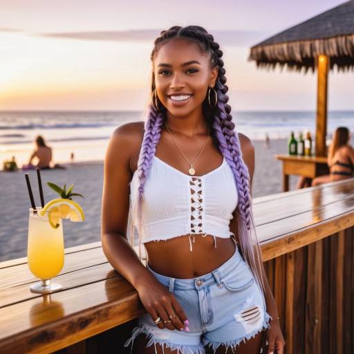 Vibrant Beach Bar Summer Vibes