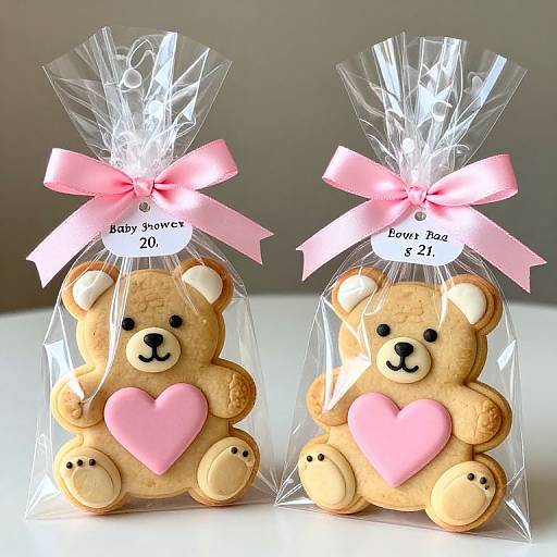 Teddy Bear Baby Shower Cookies