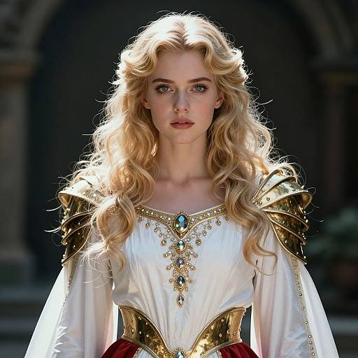 Ethereal 1980s Warrior Portrait