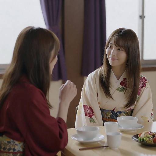 Intimate Tea Moment Between Friends