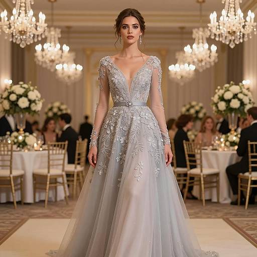 Elegant Western Formal Female Attire