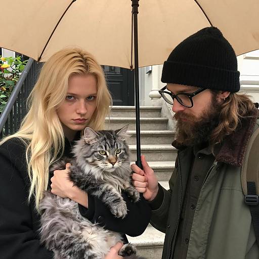 Urban Outdoor Photograph with Cat