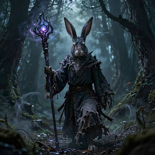 Rabbit Demon in Gothic Forest