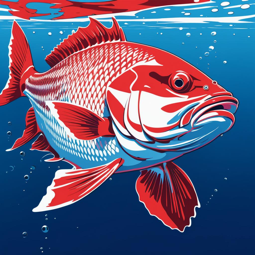 Dynamic Vector Logo of a Snapper