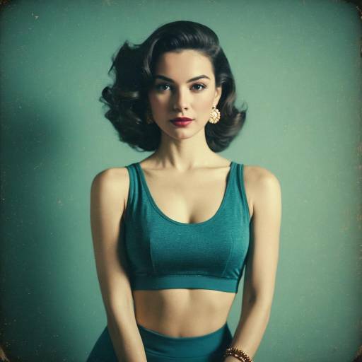 Elegant Yoga Instructor in Minimalist Studio