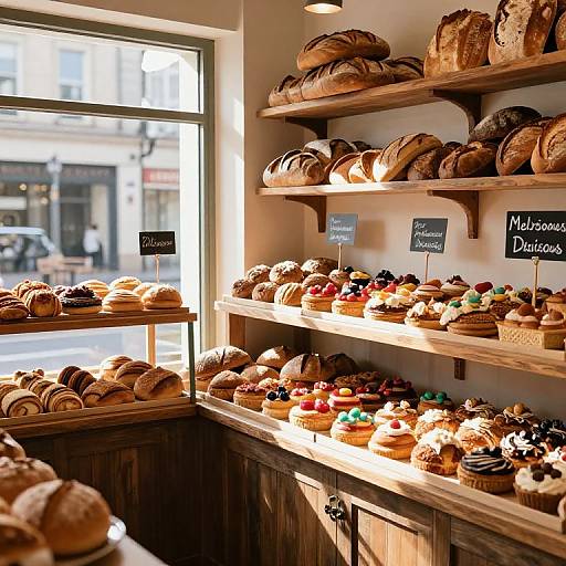 Cozy Bakery Shop Interior Scene