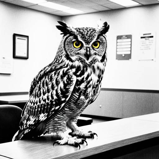 Exasperated Owl at the DMV Sketch