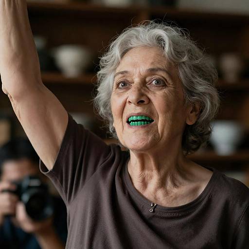 Eerie Portrait of an Old Woman