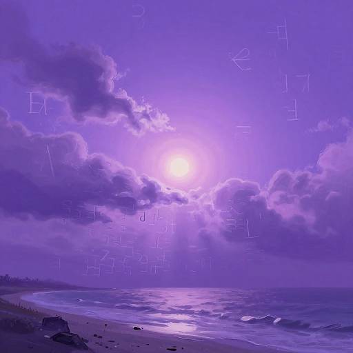 Surreal Dreamlike Coastal Landscape