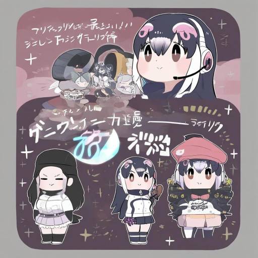 Illustration of African penguin (kemono friends), kemono friends in the style of Yt (wai-tei)