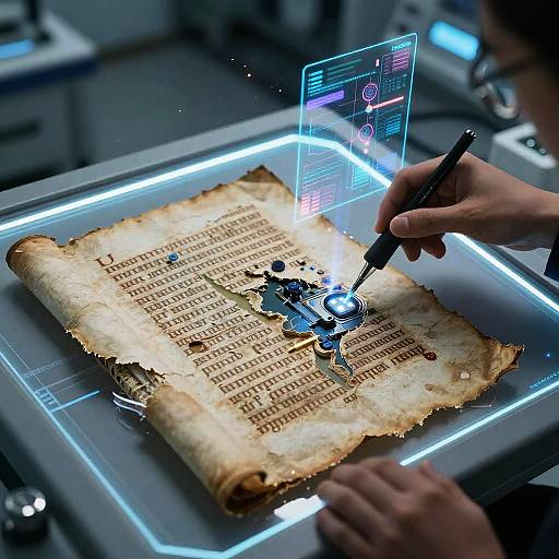 Futuristic AI Inpainting Manuscript Restoration
