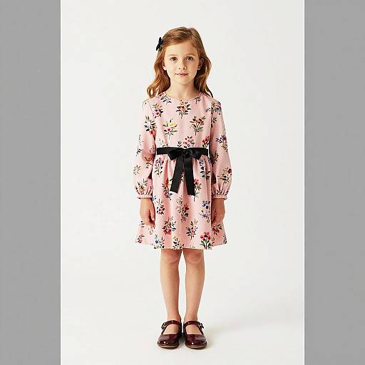 Young Girl Portrait on White Background