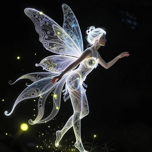 Enchanting Realistic Fairy with Wings