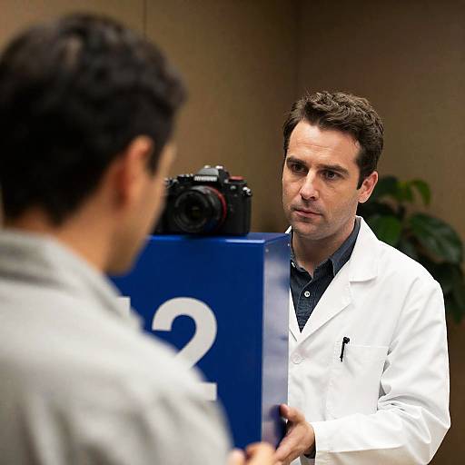 Indoor Portrait of Two Men in Focus