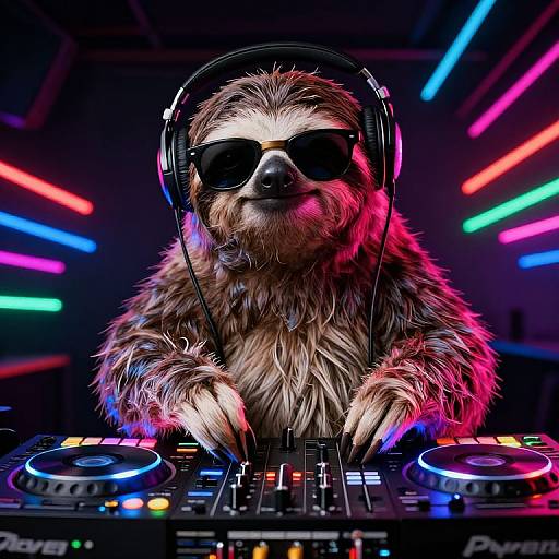 Cool Sloth DJ at Neon Club