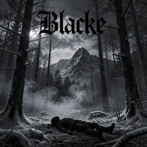 Black Metal Frozen Forest Album Cover