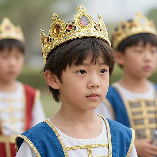Child in Roman Fancy Dress Costume
