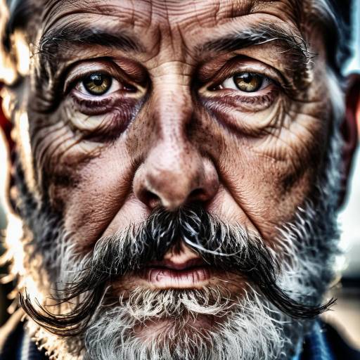 Mature Man Portrait with Thoughtful Expression