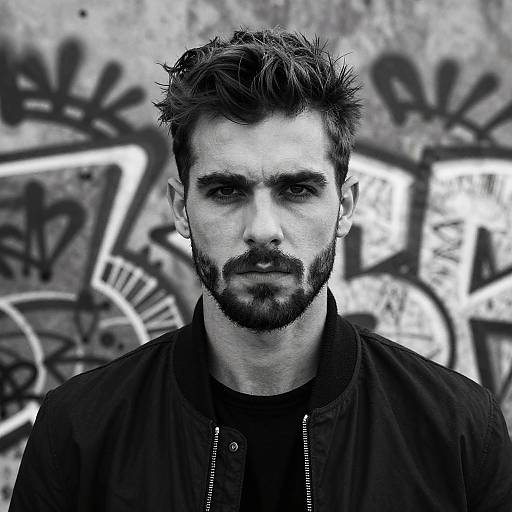 Stylish Man with Prominent Sideburns