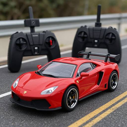 Red LED Sports Car with Remote