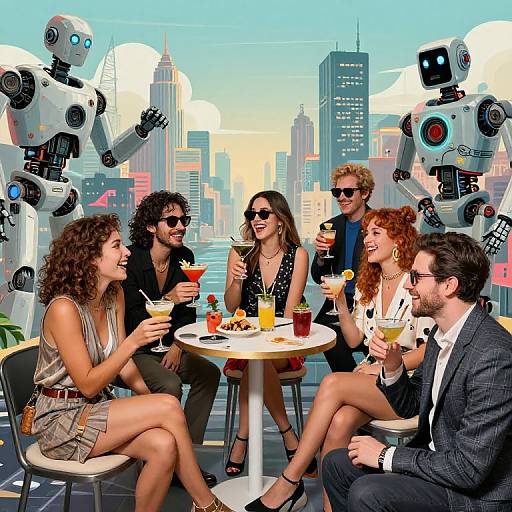 Cocktail Party in Robot-Run City