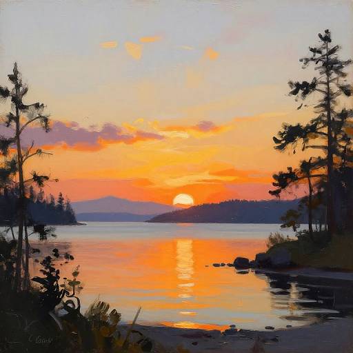 Gig Harbor Coastal Sunset Glow
