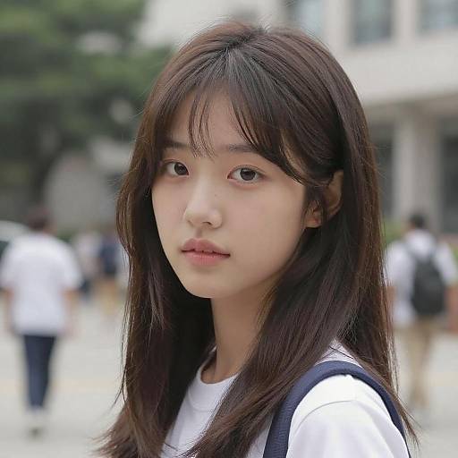 Gorgeous Korean Mixed College Portrait