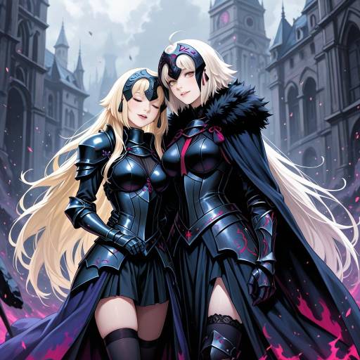 Elegant Battle Maidens in Armor