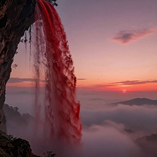 Crimson Cascade in Defying Gravity