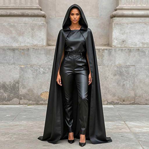 Elegant Black Formal Wear Photorealism