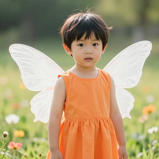 Enchanted Boy with Butterfly Wings
