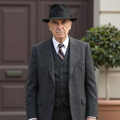 Older Man in Classic 1920s Gangster Attire