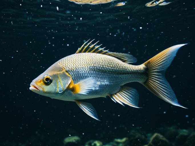 Beautiful Fish Swimming Wallpaper Design