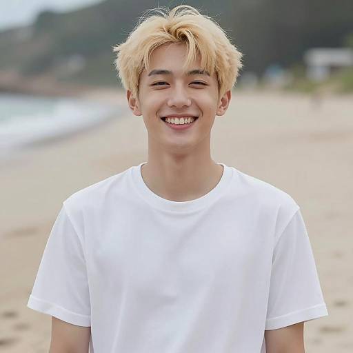 Smiling Boy at the Beach