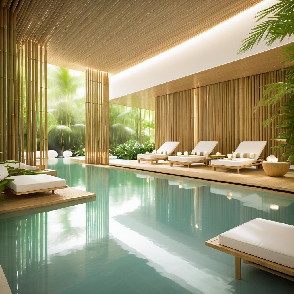 Elegant Modern Spa Retreat Visualization