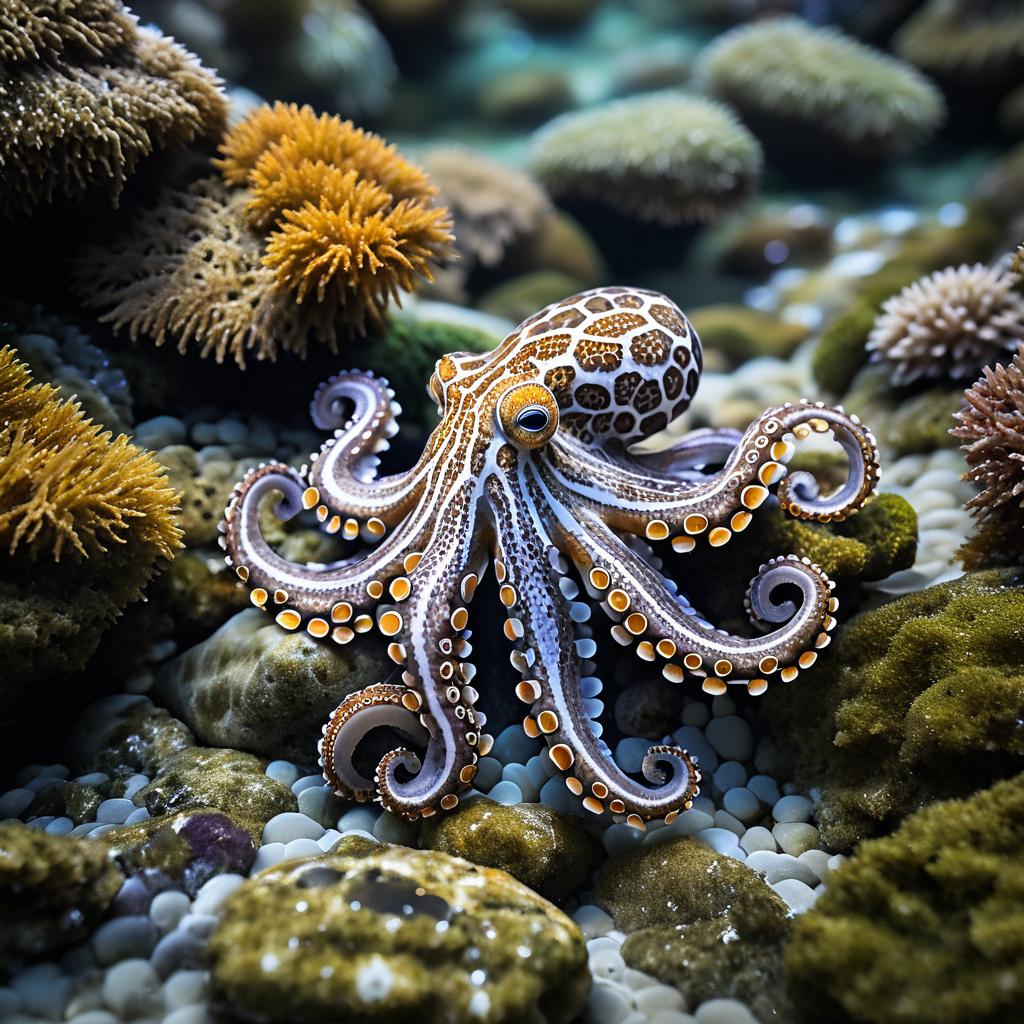 Octopus Camouflage in Tide Pool