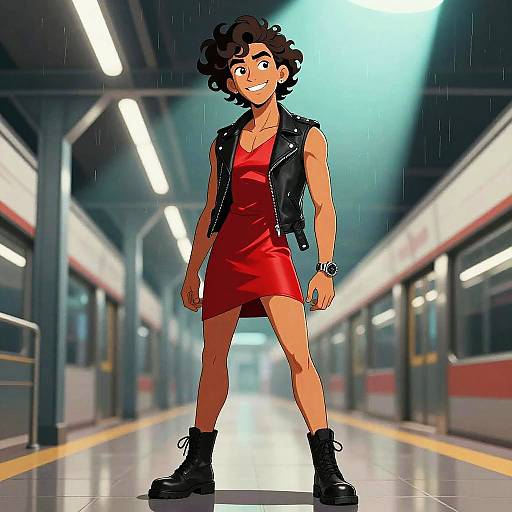 Urban Fashion Editorial in Subway