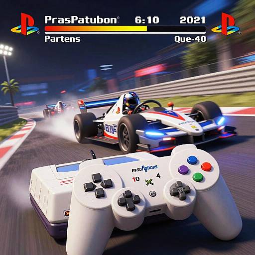 PS2 Racing Game Enhanced AI Effect