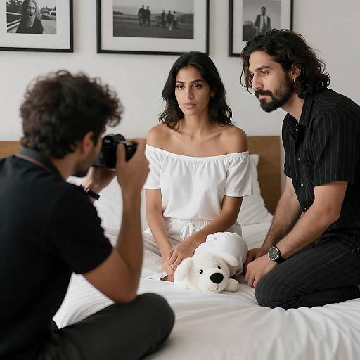 Intimate Bedroom Portrait of a Couple