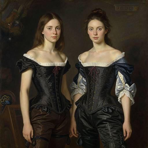 17th Century Glamour Models Portrait
