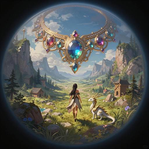 Epic Fantasy Adventure with Dragon Companion